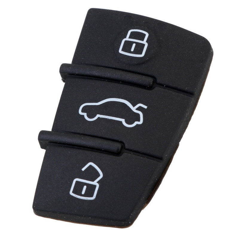 3 Knap Udskiftning Gummi Pad Fjern Nøgle Keyless Fob Til Audi A3 A4 A6 Tt Q7 D05