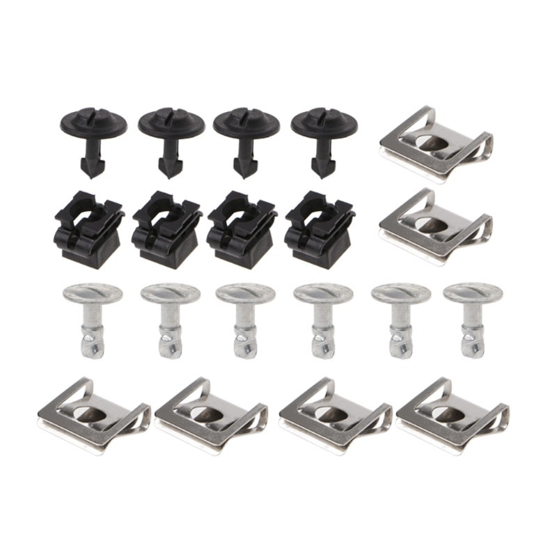 20pcs Sæt Auto Fasteners Undertray Vagt Motor Under Dække Over Lave Klip Skrue Kit Til Audi A4 A6