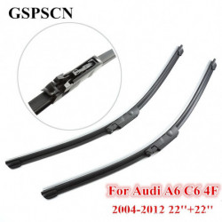 Gspscn 22 22 2stk Par Silikone Wiper Klinge Til Audi A6 C6 4f 20042012 Gummi Forrude Forrude Auto Tilbehør