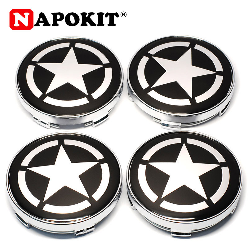 4stk 60mm Pentagram Skilt Bil Hjul Centrum Hub Kasket Dække Over Kant Hjulkapsel Emblem Mærke Til Bmw Audi Volkswagen