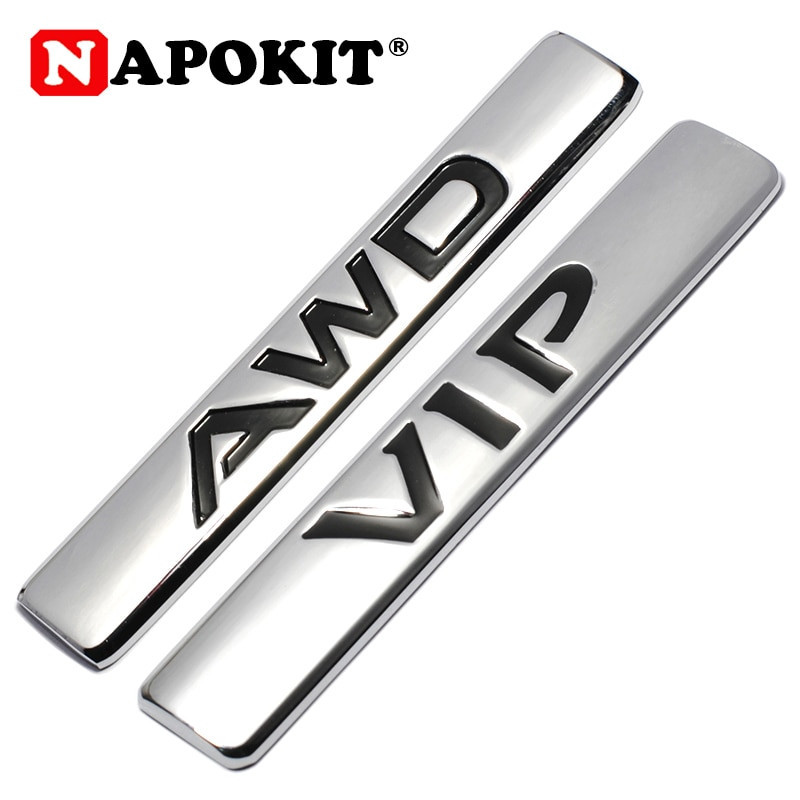 Bil Metal Vip Awd Logo Emblem Mærke Mærkat Klistermærke Til Audi Peugeot Bmw Ford Fokus Kia Mazda Toyota Honda