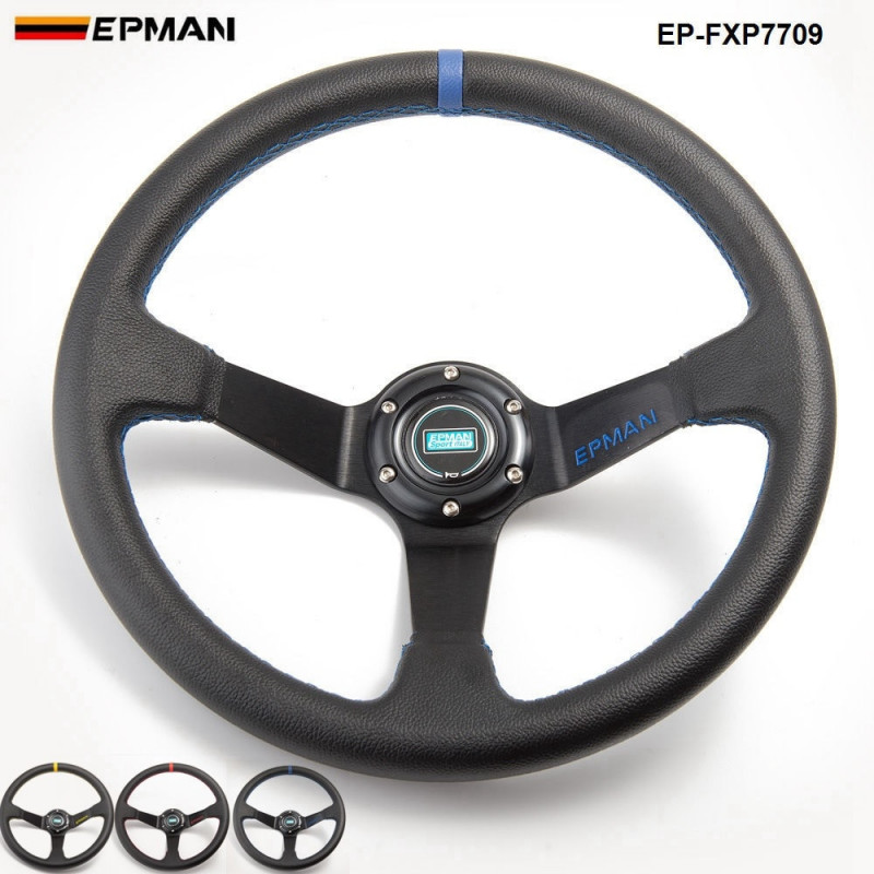 14inch 350mm Epman Dyb Majs Drifting Pvc Styretøj Hjul Universel Bil Auto Racing Styretøj Hjul Epfxp7709