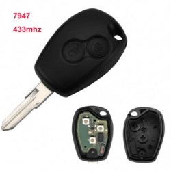 Jingyuqin Bil Nøgle Pcf7946 Pcf7947 433mhz Chip Id48 Til Renault Megane Modus Clio Kangoo Logan Sandero Duster