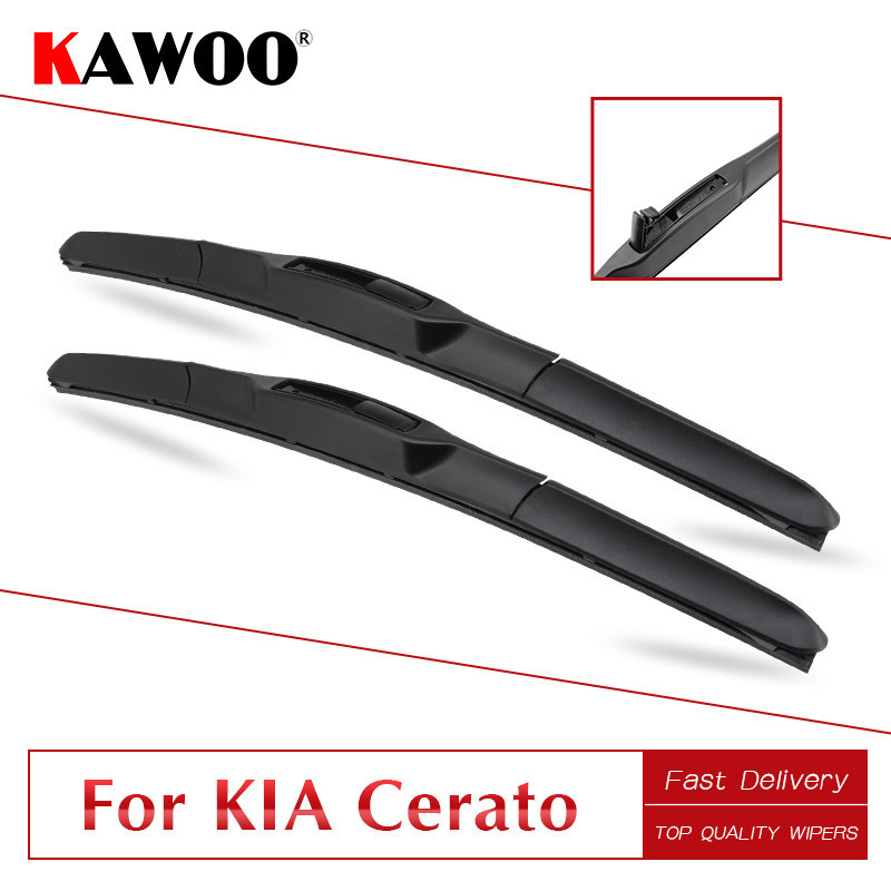 Kawoo Til Kia Cerato Bil Gummi Aftørringspapir Blades 2003 2004 2005 2006 2007 2008 2009 2010 2011 2012 2013 2014