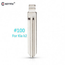 Keyyou 100 Udskiftning Flip Fjern Nøgle Klinge Bil Nøgle Blank Til Kia K2 Flip Fjern Nøgle Med Ret Slot