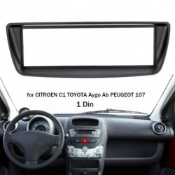 1 Din Bil Stereoanlæg Radio Fascia Panel Plade Trimme Kit Ramme Til Citroen C1 Til Toyota Aygo Ab Til Peugeot