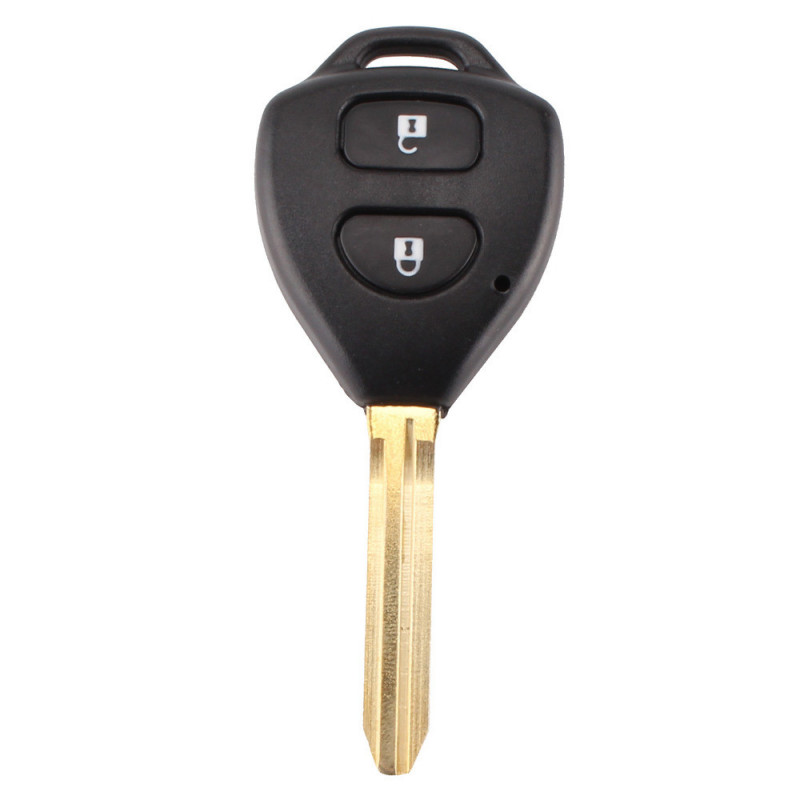 Keyyou 20x Toy43 2 Knap Fjern Fob Nøgle Sag Skal Til Toyota Rav4 Corolla Hilux Yaris Avalon Ekko Prado