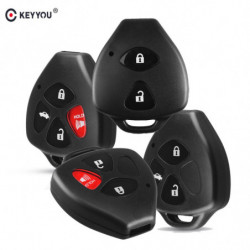 Keyyou 2 3 4 Knapper Fjern Bil Nøgle Skal Cae Plast Fob Til Toyota Camry Corolla Avalon Venza 2007 2008 2009