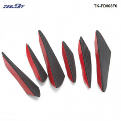 6pcs Sæt Kulstof Fiber Passe Foran Kofanger Læbe Splitter Fins Legeme Spoiler Canards Valence Hage Til Mercedes