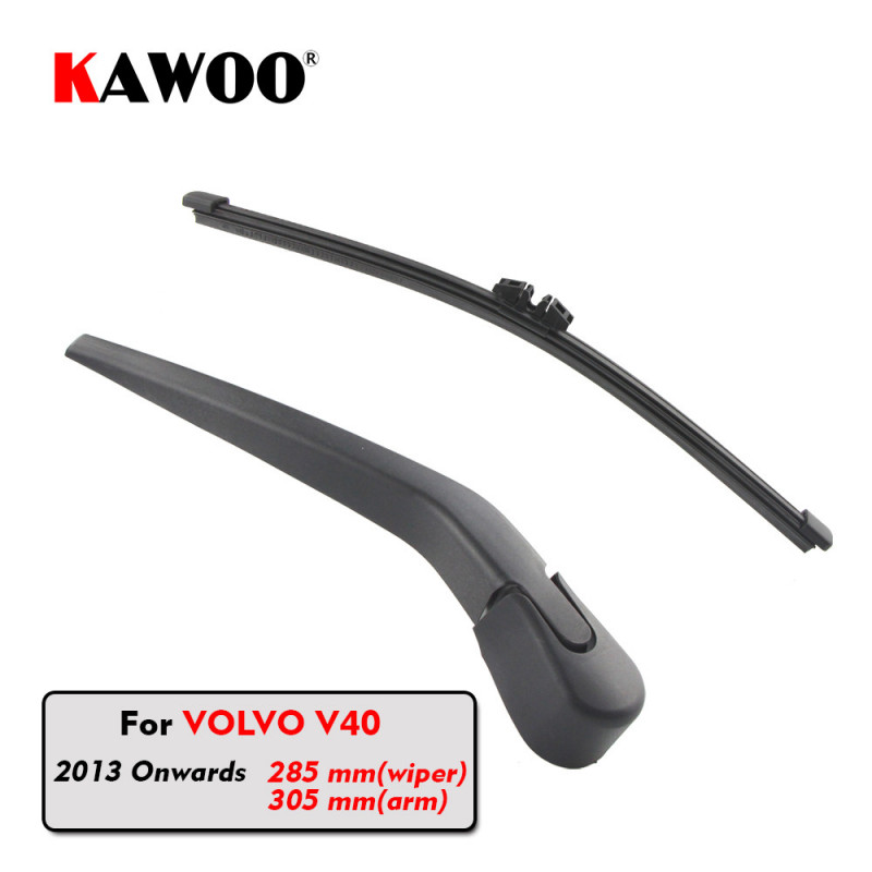 Kawoo Bil Bag Wiper Klinge Blades Tilbage Vindue Aftørringspapir Arm Til Volvo V40 Hatchback 2013 Fremad 285mm