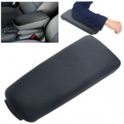 Sort Pu Læder Armlæn Konsol Låg Dække Over Arm Hvile Centrum Carcovers Bil Styling Til Audi A4b6 B7 Quattro