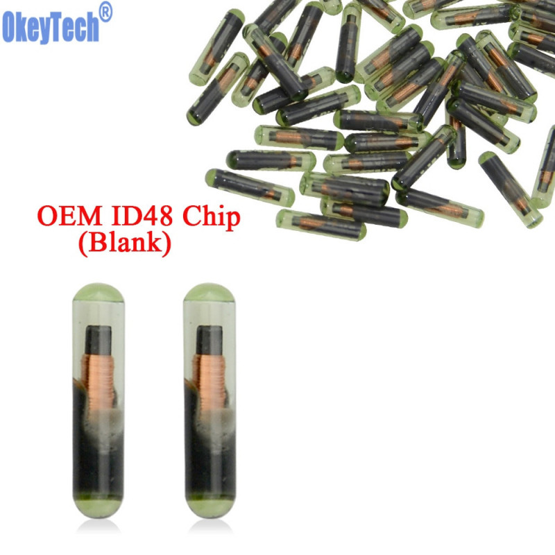 Okeytech 10stk Masse Bil Nøgle Chip Blank Oem Id48 Chip Auto Transponder Chip Glas Id 48 Lås Chip Til V W Sæde